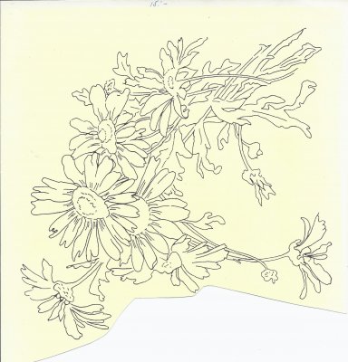Blommor 19x19cm