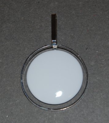 Medaljong Platinafärg 32mm