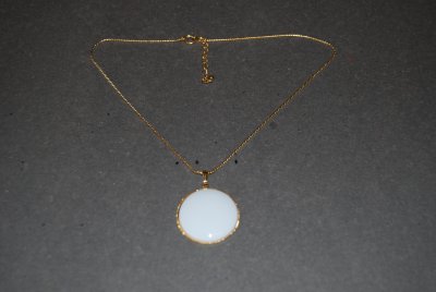 Medaljong med kedja platta 30mm